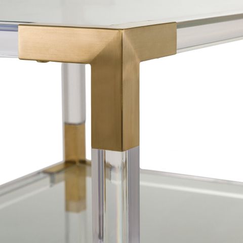 Mercer41 Caine Acrylic End Table | Wayfair with regard to Unpacking the ENJ61038/ENJ61039 Acrylic End Table Set Your Guide to Style and Function
